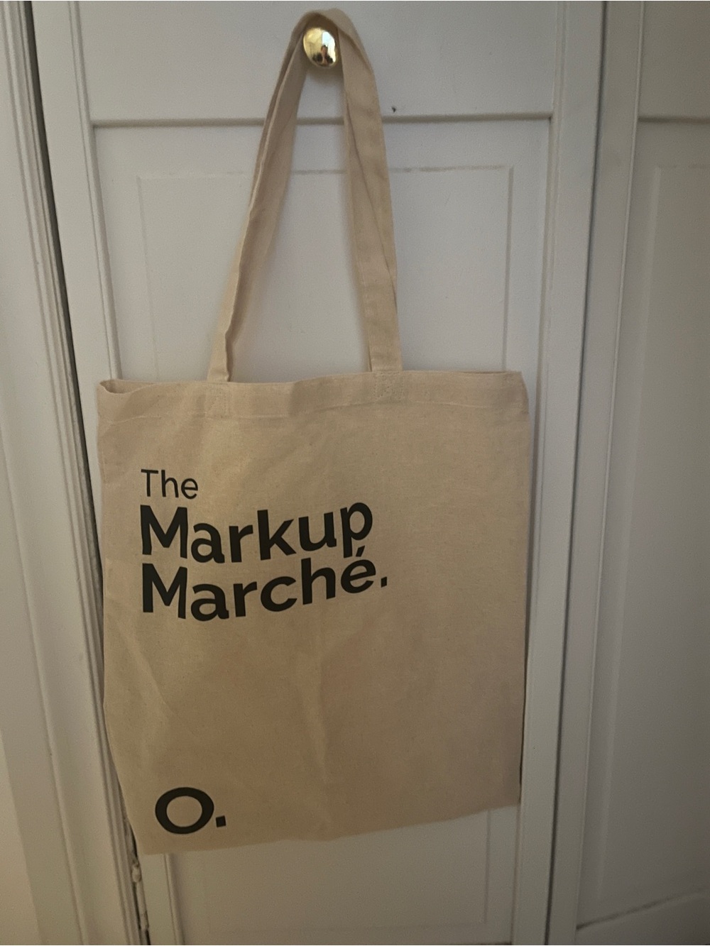The Markup Marché Beige Canvas Tote Bag